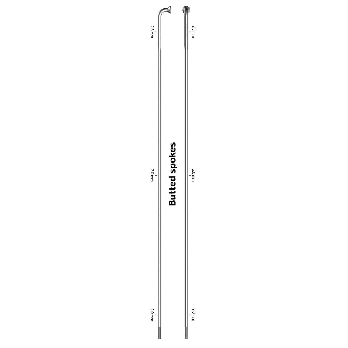 SAPIM SPAAK 14-296 X-Starken Edelstahl ohne Brustwarze (100.)