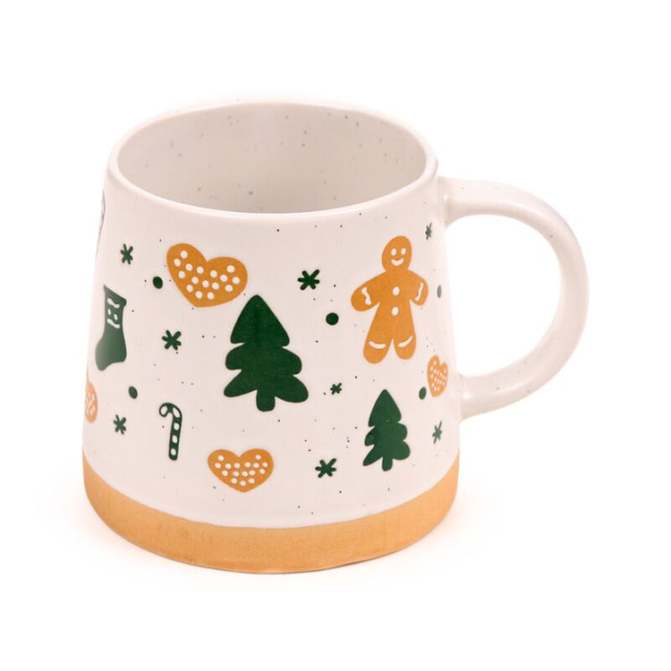 Gingerbrood Man Tapse Stoneware Becher