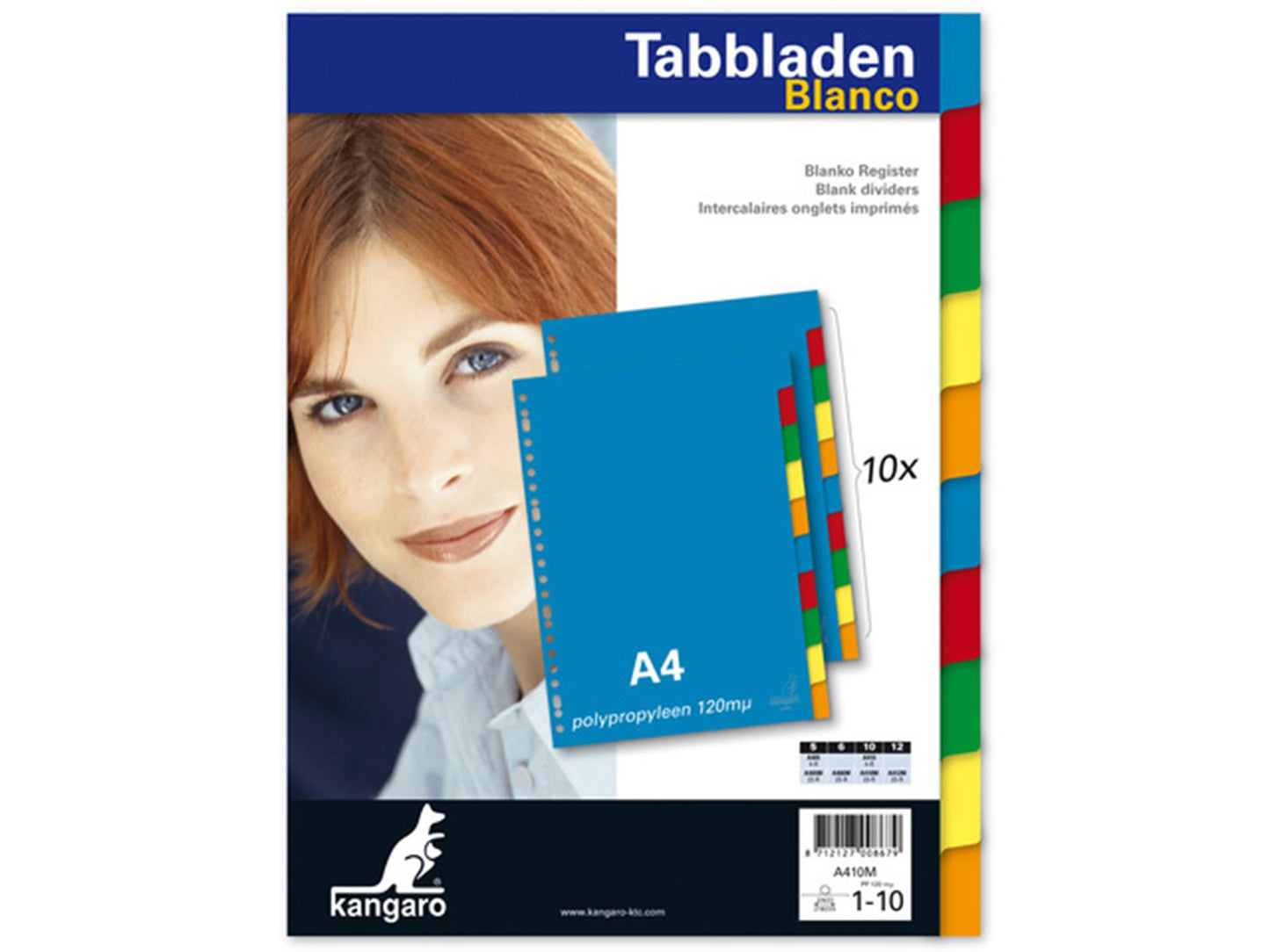 Kangaro-Tabs A4 23 Ringe aus Kunststoff