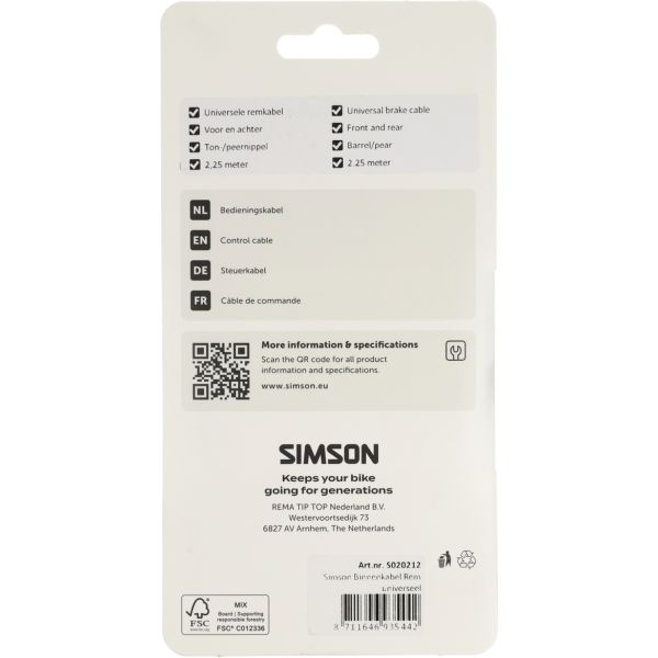 Simson Bremsinnenzug universal