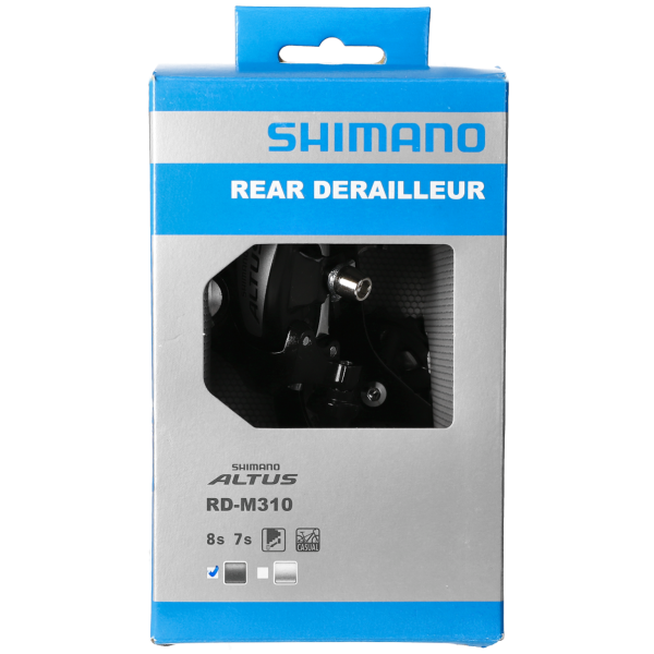 Shimano Altus RD-M310 SGS 7 8 Gang Schwarz