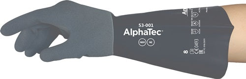 Chemikalienhandschuhe von Ansell | Größe 9 grau schwarz | und 388 und 374 und 407 | PSA-Kategorie III | 6 Paar – 53-001-9 53-001-9