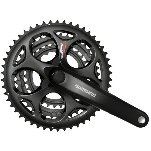 Shimano Cranket Set 7 8 Speed-Turnier FC-A073 170 50-39-30T mit quadratischer Achse Schwarz