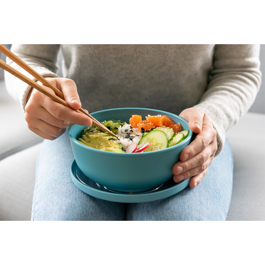 Amuse Life Lunchschüssel mit Deckel, blau, 1000 ml