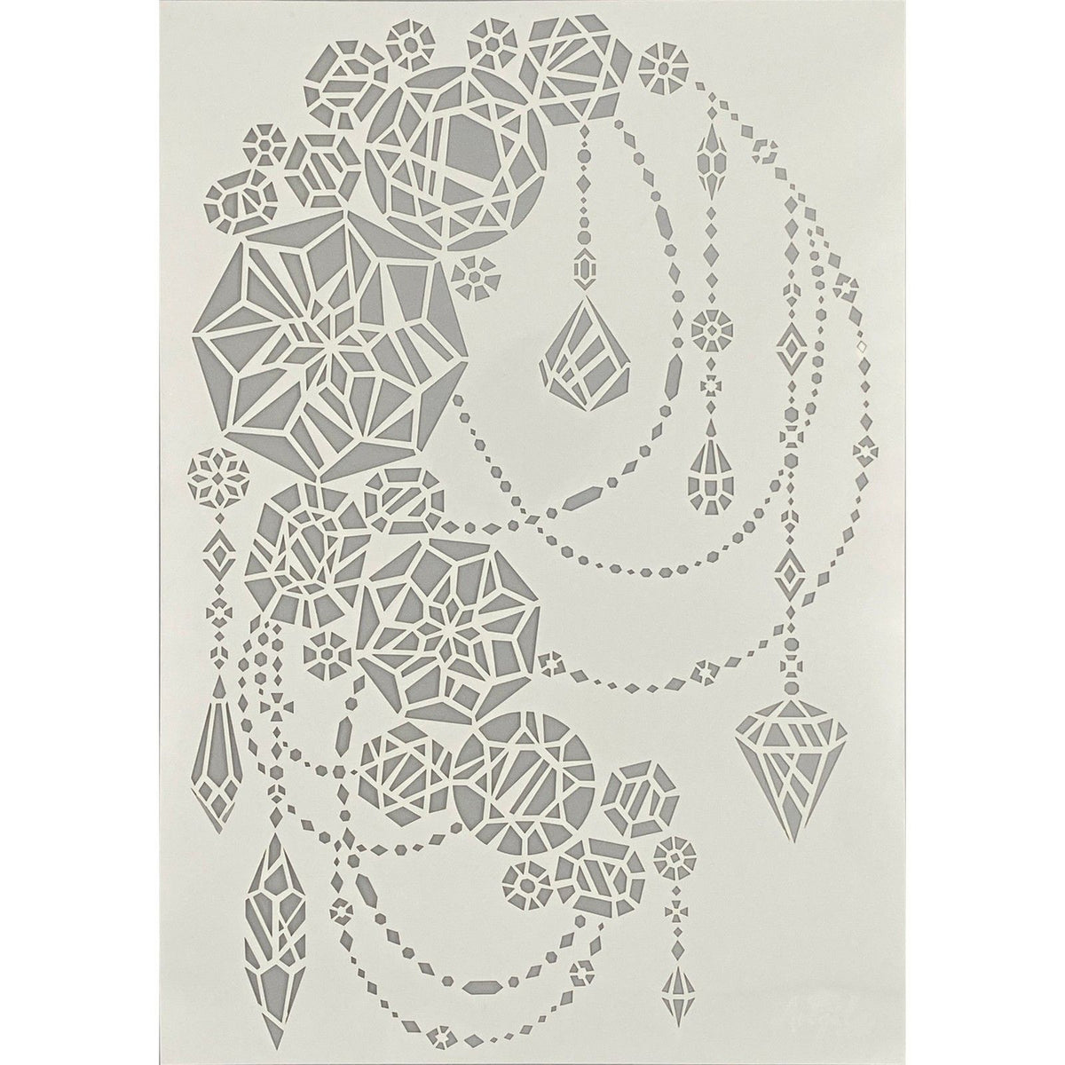 Angela Poole • Bastelschablone Kristalledelsteine A4
