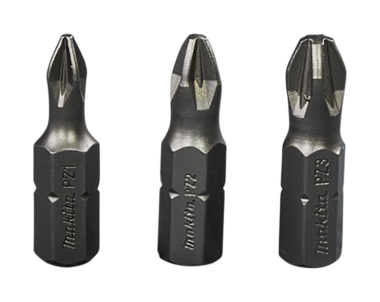 Makita Zubehör Schraubendreher-Bit-Set PZ 3-teilig – B-24527 B-24527