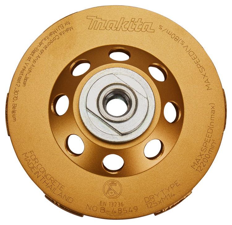 Makita Zubehör Diamanttopfscheibe 125 mm schnell – B-48549 B-48549