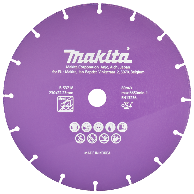Zubehör für Makita-Trennscheibe 230 x 22,23 x 1,3 mm – B-53718 B-53718