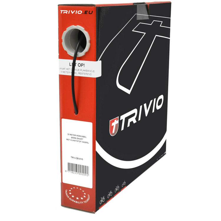 Trivio - Bremsaußenkabel ø5mm schwarz - Rolle 30 Meter