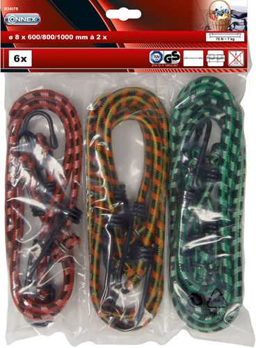 Connex-Set Schnellgurte 2 Stück 60, 2 Stück 80, 2 Stück 100 – B34078