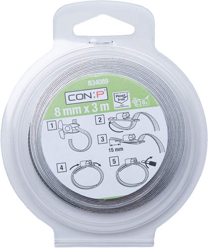 Con:p Spannring 'infinity' + 8 Edelstahlklammern - b34089