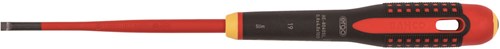 Bahco Schraubendreher ergo™ | isoliert | vde | Dreikomponentengriff | schmales Blatt | Steckplatz | 0,6 mm x 3,5 mm x 100 mm – be-8230sl