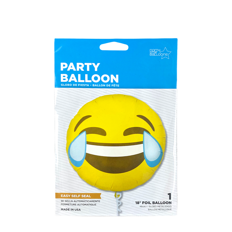 Ballonfolie Emoji weinend lachend ø46cm