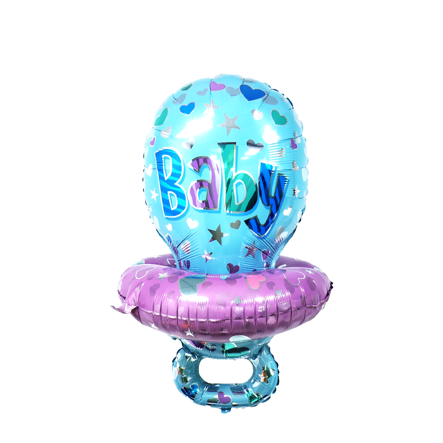 Ballonfolien-Schnuller blau 54x60cm