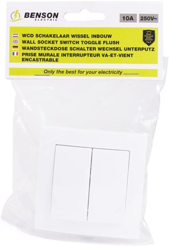 Benson Einbauschalterserie weiß – 4650015