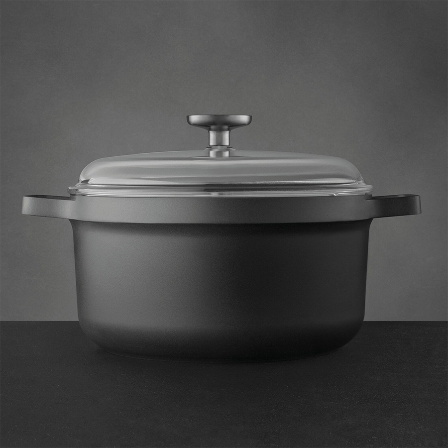 Berghoff Edelsteinkochtopf mit Deckel schwarz ø24cm