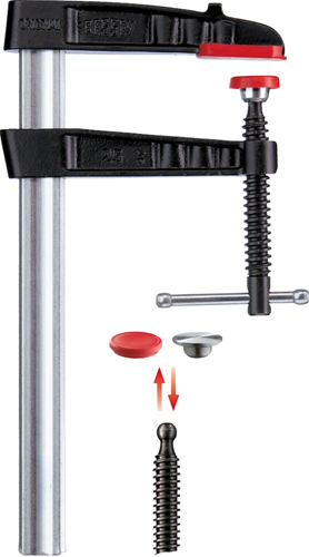 Bessey-Klemme mit Gusshalterungen tg-k 400 175 – tg40k