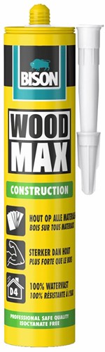 Bison Wood Max CRT 380 g*12 nlfr – Holzkonstruktionsklebstoff – 6311171 – 6311171