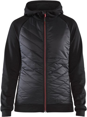 Blåkläder Damen-Hybridpullover 34642526 | schwarz rot | Größe M - 7330509727119