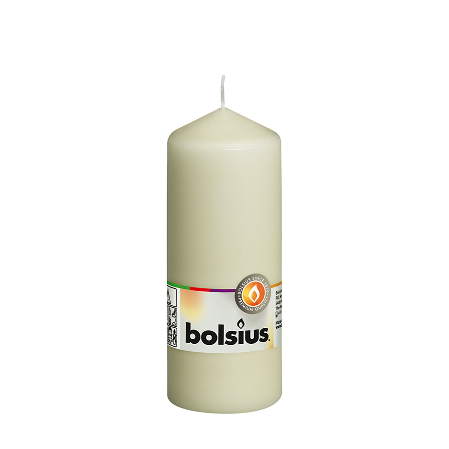 Abi Bolsius Stumpenkerze Elfenbein 150 58mm