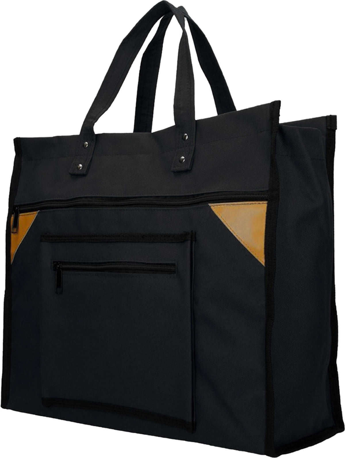 Einkaufstasche Canvas breit schwarz
