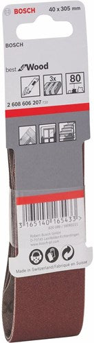 Bosch Zubehör 3 Reifen 13x457 x440, am besten für Holz+Farbe, K40 - 2608606203