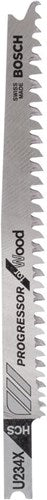 Bosch Zubehör Stichsägeblatt U 234 x Progressor für Holz 3 Stück – 2608633525