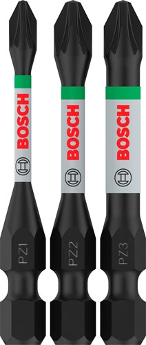Imp Bosch Zubehör Pro PZ Act Bits | pz1 | pz2 | pz3 | 55mm | 3-teilig - 2608521u57