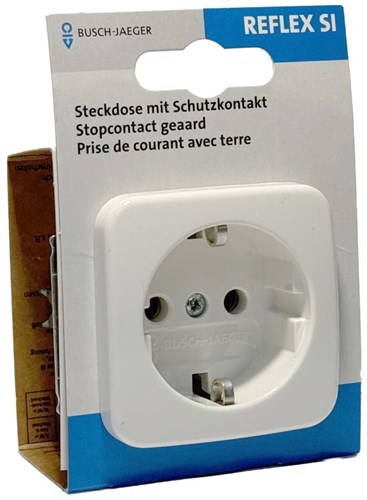 Busch Jäger weiße Einbausteckdose RA - 4695500