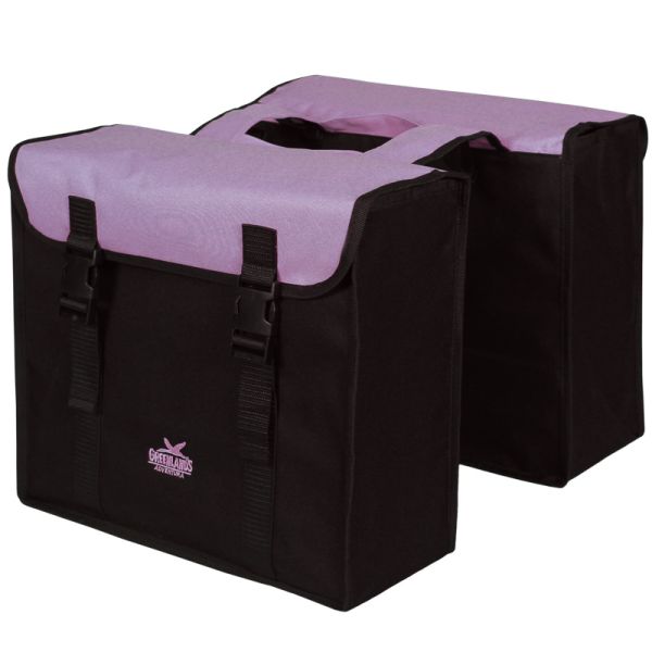 Greenlands Double bag,l schwarz-lila. Größe 38x34x13cm. Kapazität 35L