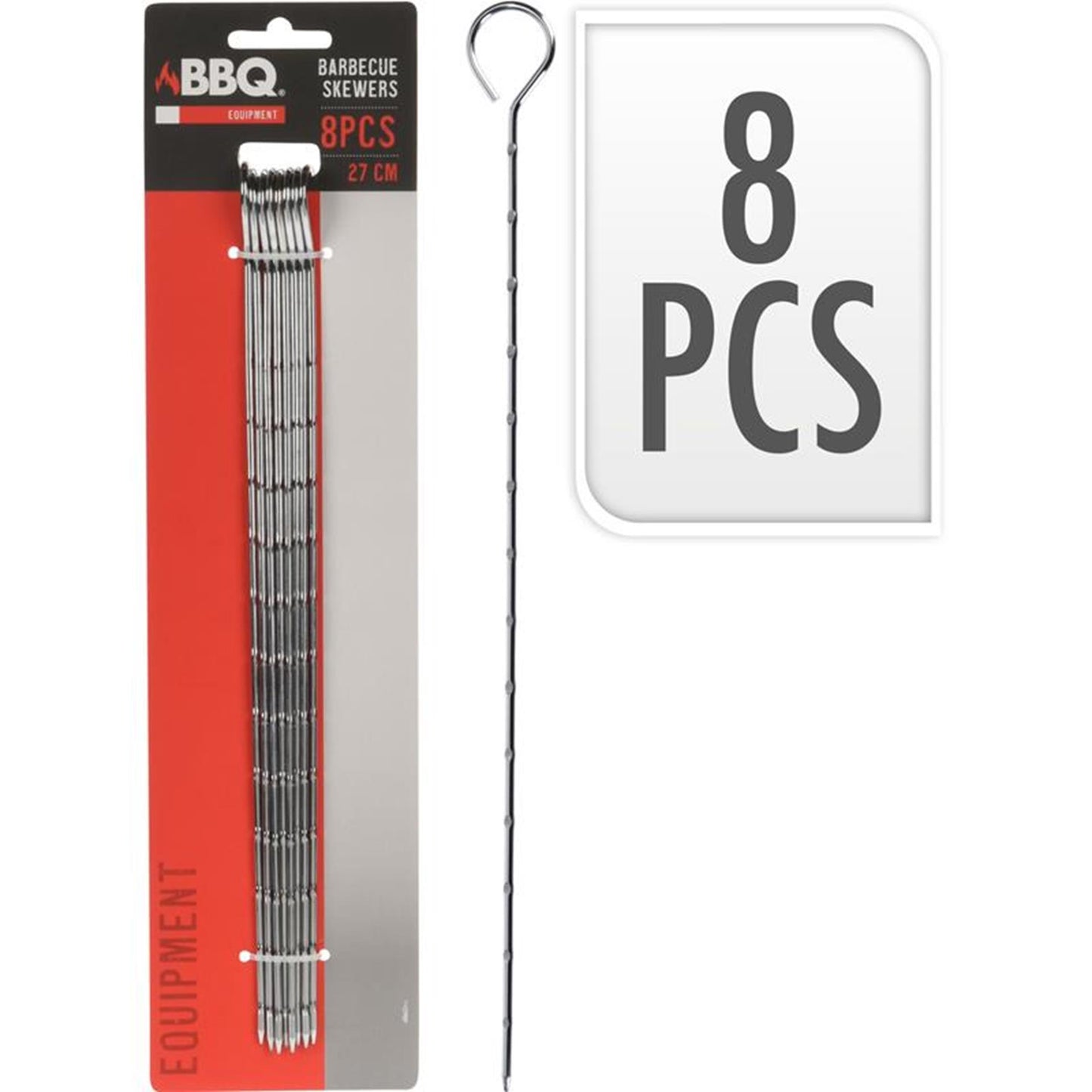 Grillstifte 27 cm, 8er-Set auf Karte