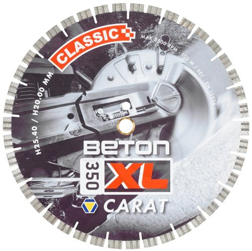 Carat cscxl35042 cs xl Diamantsägeblatt für Beton | 350 x 25,4 mm – cscxl35042