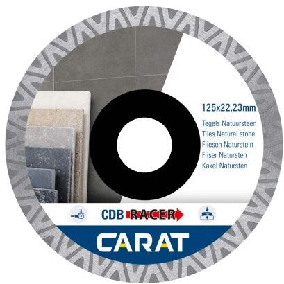 Karat-Diamant-Sägefliesen Naturstein ø125x22,23mm cdbm Racer