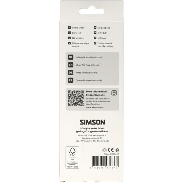 Simson-Kette normal rostfrei