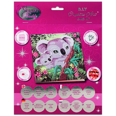 Diamantmalerei Karte Koala Mutter mit jung