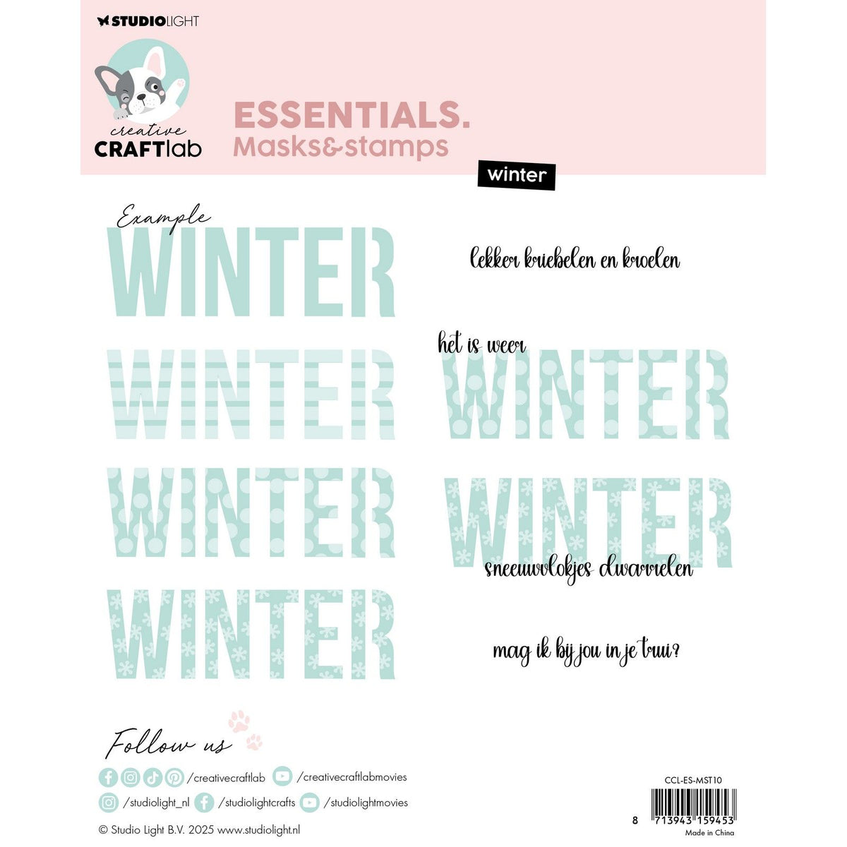 Creative Craftlab • Essentials Maskenschablone und Stempel Winter