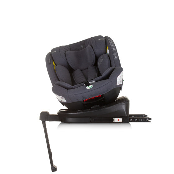Chipolino Tourino-Autositz i-Größe 40-150 cm ISOfix 360 ° Granit dunkelgrau