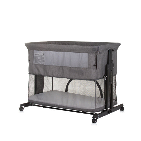Chipolino Zen Co-Sleeper-Box mit Mückennetz Granitgrau
