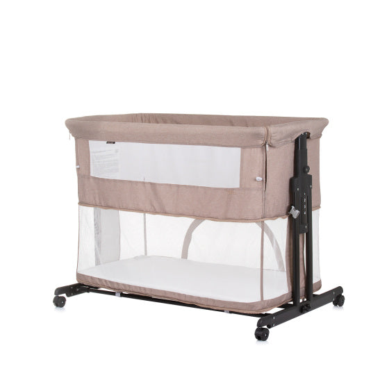 Chipolino Zen Co-Sleeper Box mit Moskitonetz Macadamia Beige