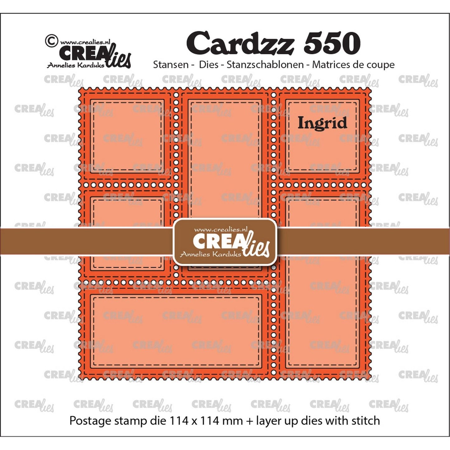 Crealies • Cardzz-Schneideschablone, Stempelrahmen, Ingrid