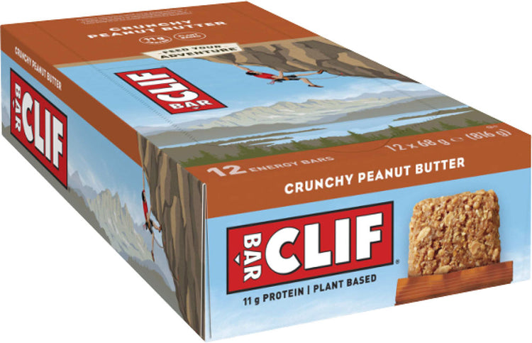 Clif Bar Energieriegel 12x68g Box | Erdnuss-Müsli-Mischung