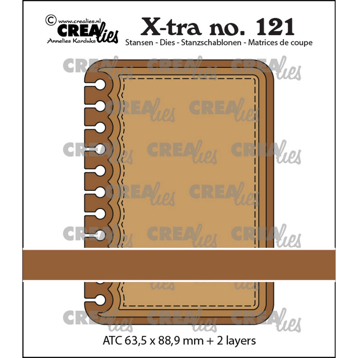 Crealies • Xtra Punch ATC Notizbuch vertikal