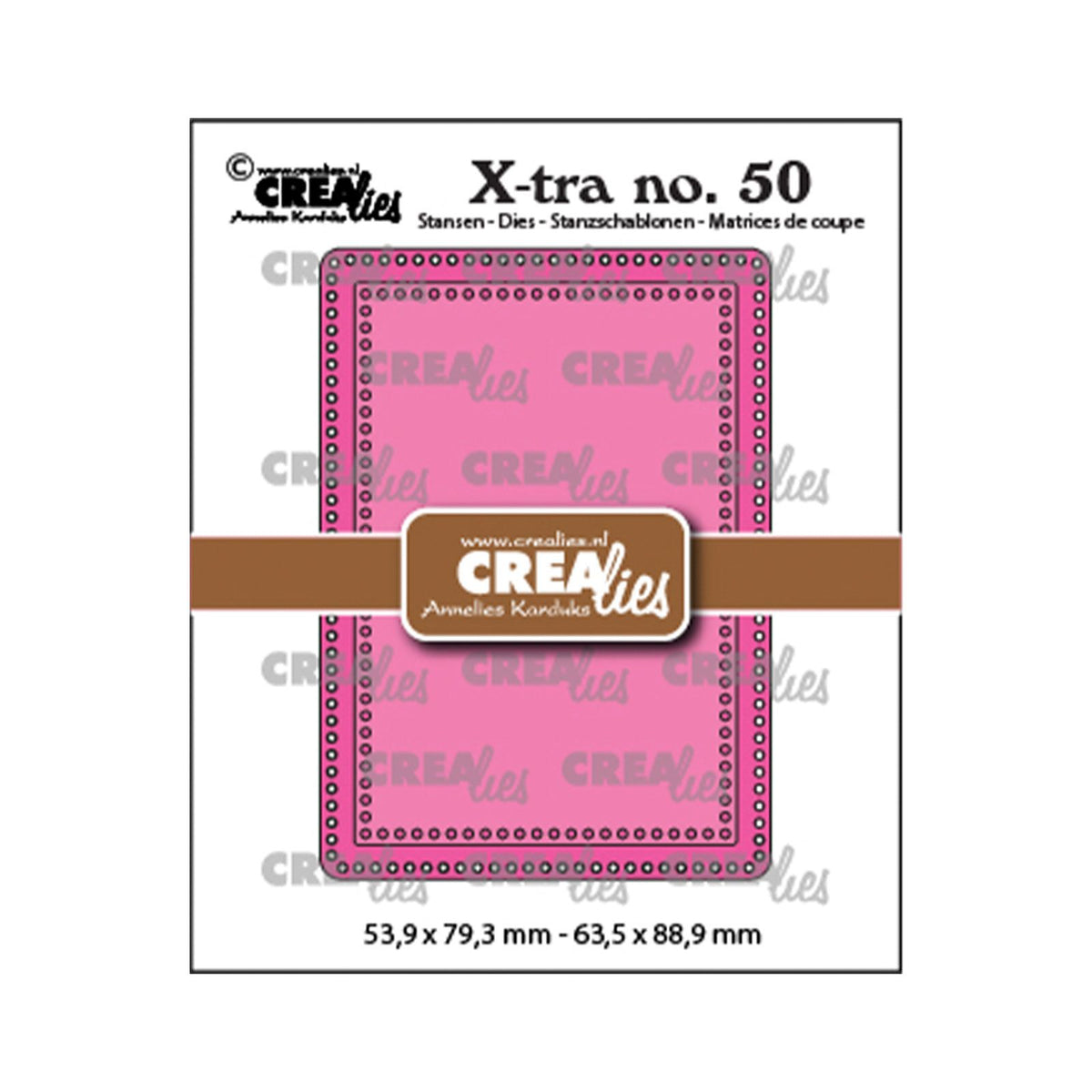 Crealies • X-tra-Stanzform ATC mit kleinen Löchern