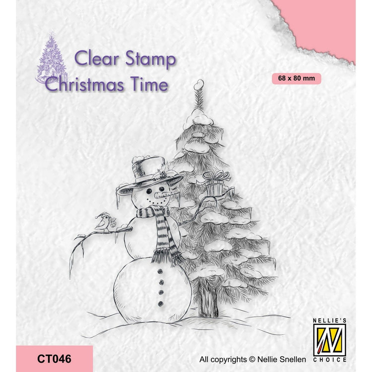 Nellies Wahl • Weihnachtszeit-Klarstempel Schneemann