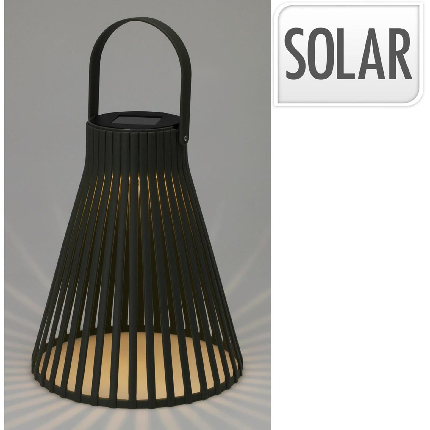 Pro Garden Solarlaterne h24cm schwarz