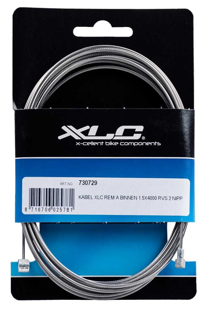 XLC-Kabelbremse, innen 1,5 x 4000 Edelstahl, 2 Nippel