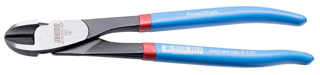 Unior GRS-Zange schneidet Powershark-Seite