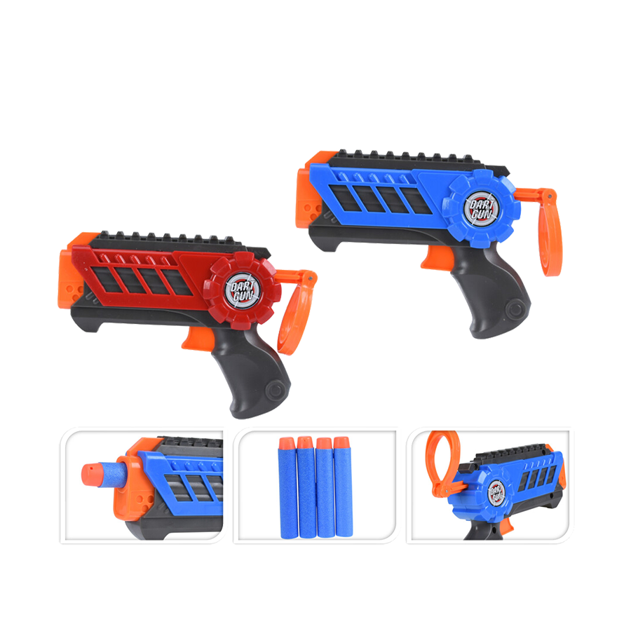 Dartpistolen-Set mit 8 Darts 13cm