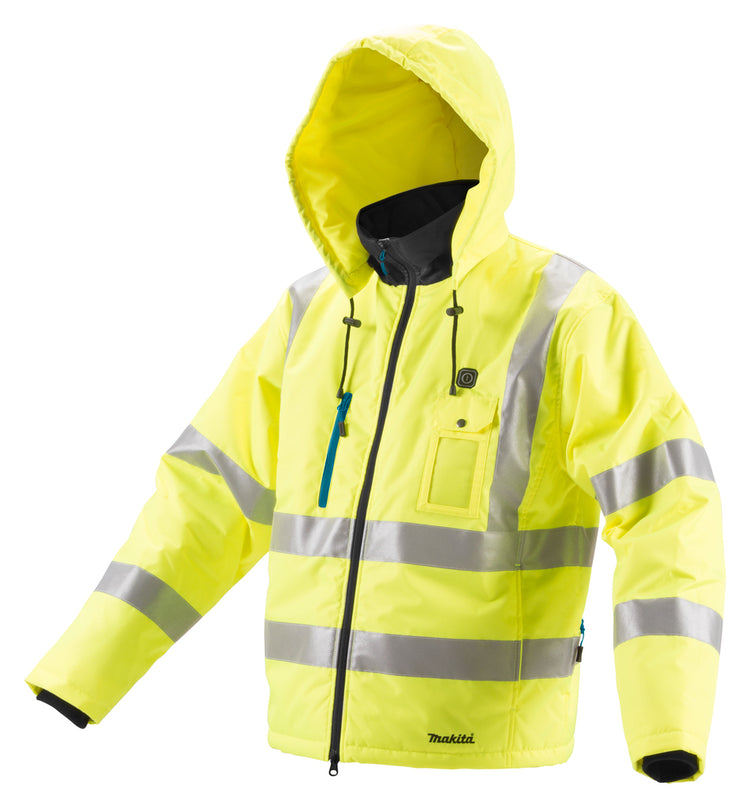 Makita dcj206zs | beheizte Sicherheitsjacke Größe S | ohne Akkus, Ladegerät, inkl. Jackenadapter - dcj206zs