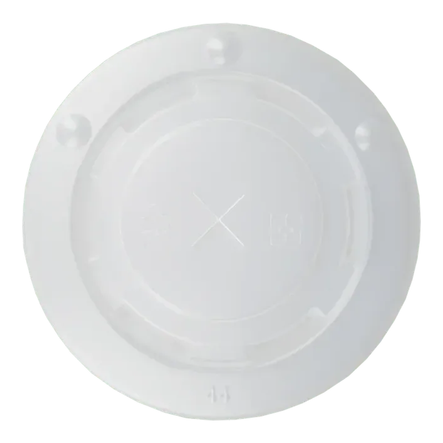 Deckel Milchshakebecher flach mit Kreuz 90mm Kunststoff (50 Stück)